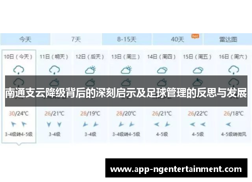 南通支云降级背后的深刻启示及足球管理的反思与发展